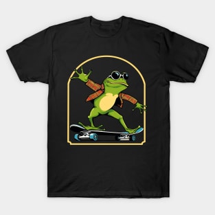 Frog skateboarding T-Shirt